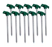 1Above 10pk Tent Pegs Heavy Duty Storm Pegs Super Sharp Tips Galvanized