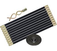1ABOVE 12pc Drain Rod Set | Drain Unblocker Tool Set with 10xRods, 1XPlunger and 1XWorm | Suitable for Most Domestic Drainage Pipes Rods Can Reach Up to 9 Metres in Length