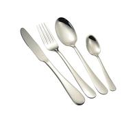 1Above 16 Pieces Cutlery Set for 4 People, Stainless Steel Flatware Set with Spoon, Knives and Fork. Dishwasher Safe, Easy Clean, Mirror Polished (Silver)