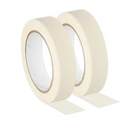 1ABOVE 2 Rolls Masking Tape for Painting, 24mm x 50m, 140 microns General Purpose Masking Tape for Painting Artists & Decorating