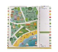 1ABOVE 2025 Family Organiser Calendar Wall Planner With Memo Pad & Shopping List, Monthly Five Columns - TOWN
