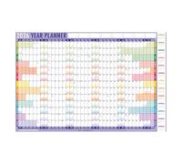 1ABOVE 2026 A1 Wall Planner - Large 85cm x 58cm Laminated Year Calendar with Stickers & Dry Wipe Pen | Reusable Annual Wall Chart for Home, Office or School