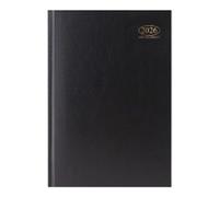 1ABOVE 2025 Premium Quality A4 Day to Page Appointment Diary |Hardback Casebound DAP Year Planner for Appointments- for Home and Office Use (BLACK)