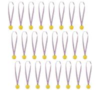1ABOVE 24PK Golden Plastic Winner Medals Necklaces For Performances, Sports Day Awards, Star Classroom kids awards, Competitions and Party Gifts (1)