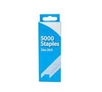 1ABOVE 26/6 Staple Pins - 5000 Pack | Durable, Rust-Free Staples for Staplers - Office, School & Home Use