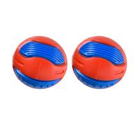 1ABOVE 2pk Squeaky Dog Ball Toy | Durable Floating Rubber Dog Ball | Dog Toys Teeth Cleaning Puppy Chew Toys | Pet Training Launcher Compatible Toy for Dogs -6.3cm Diameter