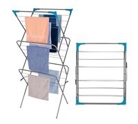 1ABOVE 3 Tier Clothes Airer, Indoor and Outdoor Clothes Drying Rack with 15 m Drying Space, Non-Slip Feet and Corner Spaces for Hangers (TURQUISE)