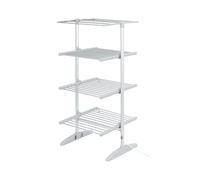 1ABOVE 4 TIER Foldable Heated Clothes Airer - 300W,1.8m Cable, Low Running Costs, Clothes Drying Rack for Indoor Outdoor