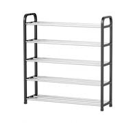 1ABOVE 5 Tier Heavy Duty Shoe Rack Organiser, Black