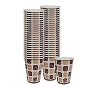 1ABOVE 50 PK 8oz Strong Disposable Hot and Cold Drink Paper Cups, 100% Natural and Recyclable Coffee and Tea Cups for Picnic, Camping, Traveling and Party (1)