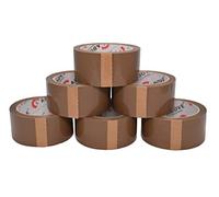 1ABOVE 6 Rolls Brown Tape for Packing 48mm x 66m|Premium Quality tape |54 MicronI Heavy Duty|deal For moving home|Box Tape
