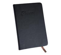 1ABOVE A4 Soft Feel Notebook with Lined Pages | Hardback Journal | Elastic Closure and Ribbon |Paper Pocket | 80gsm | 160 Pages (80 Sheets) -BLACK