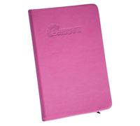 1ABOVE A4 Soft Feel Notebook with Lined Pages | Hardback Journal | Elastic Closure and Ribbon |Paper Pocket | 80gsm | 160 Pages (80 Sheets) -PINK