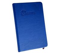 1ABOVE A4 Soft Feel Notebook with Lined Pages | Hardback Journal | Elastic Closure and Ribbon |Paper Pocket | 80gsm | 160 Pages (80 Sheets) -BLUE