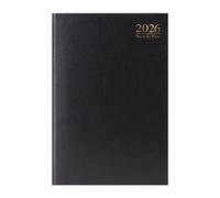 1ABOVE A4 Week to View 2026 Diary | Hardback Casebound Planner | 60gsm Paper | Professional Diary for Home, Office & School Use (BLACK)