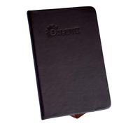 1ABOVE A6 Soft Feel Notebook with Lined Pages | Hardback Journal | Elastic Closure and Ribbon |Paper Pocket | 80gsm | 160 Pages (80 Sheets) -TAN