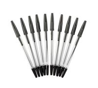 1ABOVE Black Ballpoint Pens, Medium Tip, Pack of 10, Professional Writing Pens for Office, Home and School
