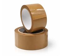 1ABOVE Brown Packing Tape 48mm x 66m (2 Rolls) - Premium 54 Micron Heavy Duty Parcel Tape for Moving, Shipping & Box Sealing