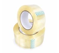 1ABOVE Clear Packing Tape 48mm x 66m (2 Rolls) - 54 Micron Heavy Duty Strong Adhesive Parcel & Box Sealing Tape for Moving & Shipping
