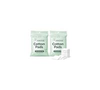 1ABOVE Cotton Pads - 2 Packs of 40 (Total 80), 100% Pure Square Wool Pads for Makeup Removal, Cleansing & Moisturising, Suitable for All Skin Types Including Sensitive Skin