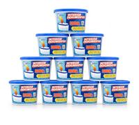 1ABOVE Dehumidifier 500ml Pack of 10, Interior Moisture Absorber Tubs for Condensation, Damp and Musty Odours, Non-Electric Dehumidifiers for Home, Wardrobe, Bedroom, Caravan, Office and Garage