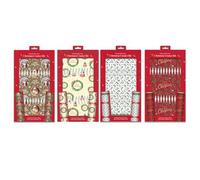 1ABOVE DIY Christmas Cracker Making Kit, 6 Crackers with Hats, Jokes and Ribbon Ties, Holiday Party Craft Set-Random Design