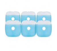 1ABOVE Freezer Blocks 6 Pack - Reusable Ice Packs with Easy-Grip Finger Hole for Cool Bags, Lunch Boxes, Camping & Picnic - Long Lasting BPA-Free Ice Blocks for Coolers
