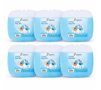 1ABOVE Freezer Blocks 6 Pack - Reusable Ice Packs with Easy-Grip Finger Hole for Cool Bags, Lunch Boxes, Camping & Picnic - Long Lasting BPA-Free Ice Blocks for Coolers