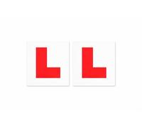 1ABOVE Fully Magnetic L Plates for Car - 2 Pack Learner Driver Plates, Strong Full Magnet Hold, High Visibility L Sign, Easy Removable, Won’t Fly Off