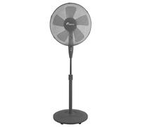 1ABOVE" Heavy Duty 5 Blade Pedestal Stand Fan, 140cm Adjustable Height, 3 Speed Setting, Heavy Round Base, Oscillating, Tilting head [Energy Class A+++] (GREY)