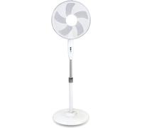 1ABOVE Heavy Duty 5 Blade Pedestal Stand Fan, 140cm Adjustable Height, 3 Speed Setting, Heavy Round Base, Oscillating, Tilting head [Energy Class