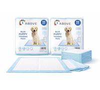 1ABOVE Heavy Duty Super Absorbent Fast Drying Puppy Training Pads | 5 Layers Leak Proof Design | Non-Woven Fabric | Water Resistance Back Sheet pack of 100 (BLUE, 60X45, 100, count)