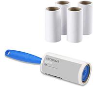 1ABOVE Lint Roller, 10 Sticky Replacement Heads with 2 Handles, Quickly Removes Animal Fur, Cat & Dog Hair, Dust & Fluff from Clothes, Furniture, Carpet