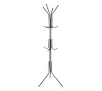 1ABOVE Metal Coat Rack, 12 Hooks Freestanding Clothes Tree, Home Office Bedroom Entryway Display Hall, Ideal for Hats, Scarves, Coat, Jackets, Umbrellas and Bags, H-170cm (GREY)