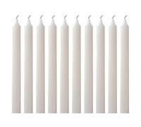 1ABOVE Pack of 10 | Household Candles | Unscented - 5 Hour Burn Time | Premium White Wax