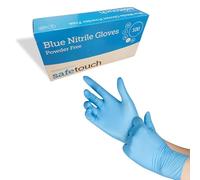 1ABOVE Pack of 100 Nitrile Examination Gloves - Multipurpose, Powder Free and Latex Free Disposable Gloves, for Food, Safety, Medical, Barber Shop, Garage etc (BLUE, LARGE)