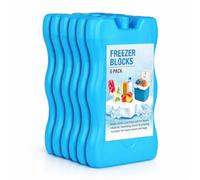 1ABOVE Pack of 6 FREEZER BLOCKS FAMILY PACK FOR COOL BOX BAGS REUSABLE LONG LASTING KEEPS FOOD AND DRINKS COOL LUNCH BOXES OUTDOOR BEACH PICNIC CAMPING