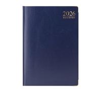 1ABOVE Premium Quality| 2026 Diary | A4 Week to View Diary| 60gsm-Paper| Hardback Gilt Edges Metal Corners for Home and Office Use (Blue)