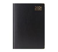 1ABOVE Premium Quality| 2026 Diary | A4 Week to View Diary| 60gsm-Paper| Hardback Gilt Edges Metal Corners for Home and Office Use (Black)
