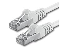 1aTTack CAT 5e foil-shielded FTP network patch cable with 2x RJ45 plugs 15m white