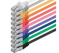 1aTTack CAT5 FTP network patch cable with 2 x RJ45 connector set (10 colors, 10 pieces) 1m