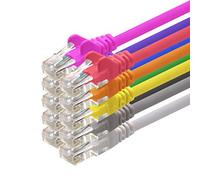 1aTTack CAT5 UTP network patch cable with 2x RJ45 connector set 10 colors - 0.5m