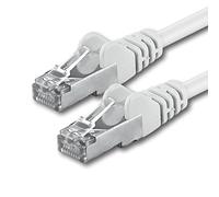 1aTTack CAT5e 2x RJ45 connector foil-shielded FTP network patch cable 30m white