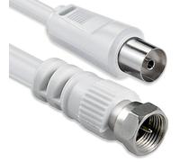 1aTTack Coaxial Connection Cable Antenna Cable Sat Cable F-Connector Coaxial Male to Coaxial Female Double-Shielded / Triple Shielded / Quadruple Shielded / 75 db / 85 db / 100 db / 110 db / 120 db / 125 db