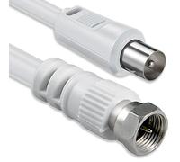 1aTTack Coaxial Connection Cable Antenna Cable Sat Cable F-Connector Coaxial Male to Coaxial Female Double-Shielded / Triple Shielded / Quadruple Shielded / 75 db / 85 db / 100 db / 110 db / 120 db / 125 db