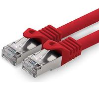 1aTTack.de 0.5 m - red - 1 piece CAT.7 network cable patch cable SFTP PIMF LSZH Gigabit Lan cable 10Gb s cat7 raw cable with RJ45 connector Cat6a compatible with CAT5 CAT6 cat7 cat8