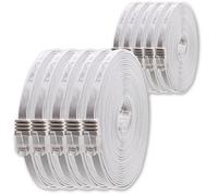 1aTTack.de 0.5m White 10 Pack Cat.6 Flat Network Cable - Up to 1000 Mbit/s - Compatible with Cat5, Cat5e, Cat.7, Cat7a - Connects Routers, Modems, Computers, Gaming Consoles & More