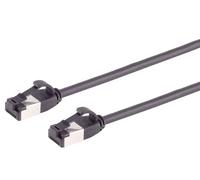 1aTTack.de 1.5m Cat 8.1 Lan Cable Network Cable (1 piece) Cat 8 Ethernet Cable with RJ45 Plug Slim and Thin with 40 Gbps Transfer Rate Black 1.5 Meters