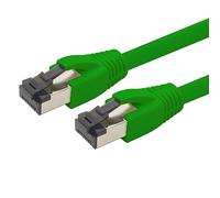 1aTTack.de 1.5m Cat 8 network cable CAT8 cable green - 1 piece Cat.8 Lan 2000 MHz 40 Gbit s 40GBase-T Poe+ patch cable Ethernet cable LSZH - 1 x 1.5 meter green