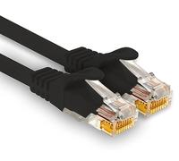 1aTTack.de - 1 x 1.5m Cat7 network cable, Cat.7 Ethernet, Lan & Cat 7 patch cable for maximum internet speed & connects all devices with RJ 45 socket black